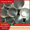 Round and seamless pipes