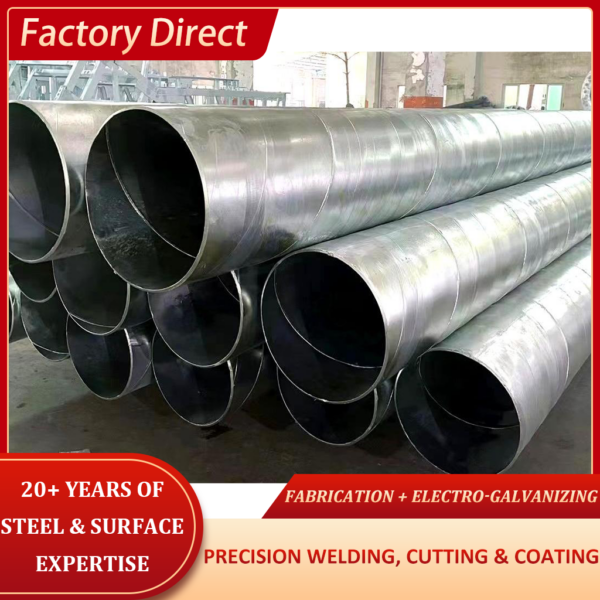 Round and seamless pipes