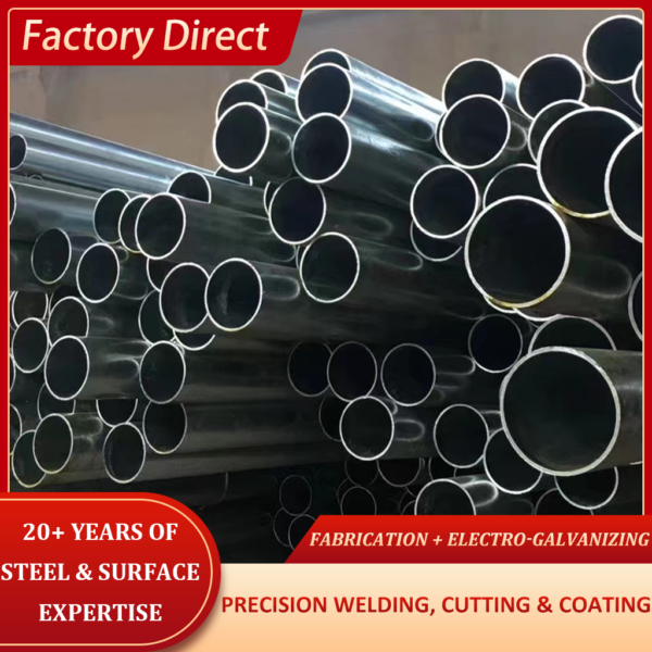 Round and seamless pipes