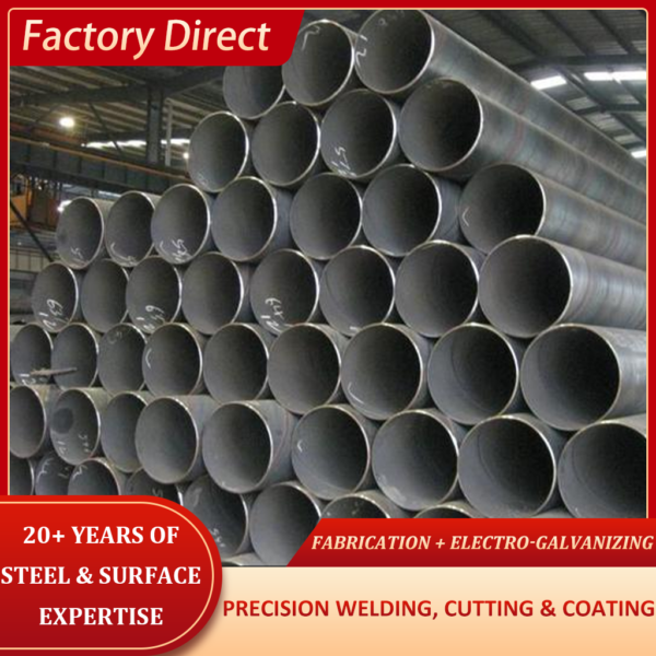 Round and seamless pipes